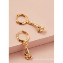 Metal Fashion Modeling Earrings Jewelry